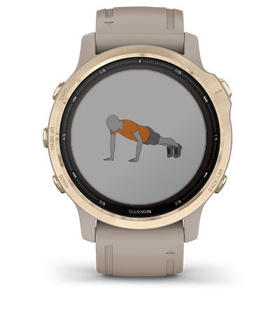 Garmin Fenix 6S Solar Srebrny z czarnym paskiem [010-02409-00] cecha